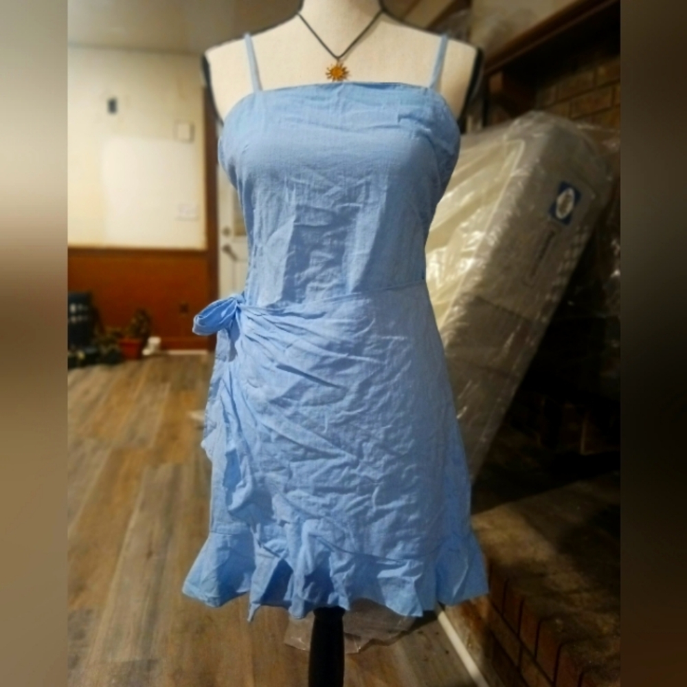Blue Sleeveless Dress